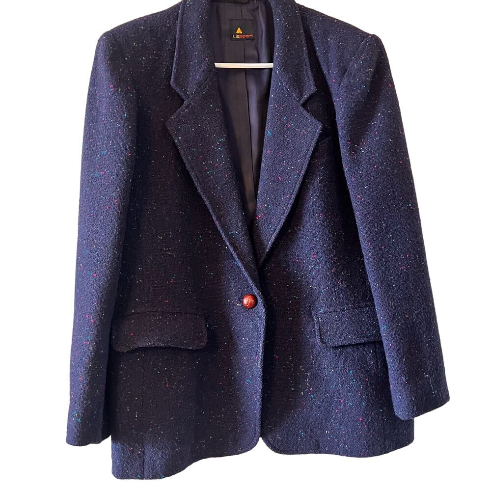 Vintage 80’s Liz Sport Blazer Wool Blend